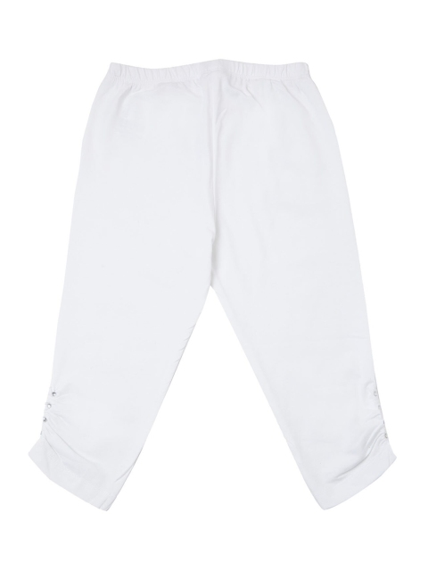 

VITAMINS Girls White Solid Ankle-Length Leggings