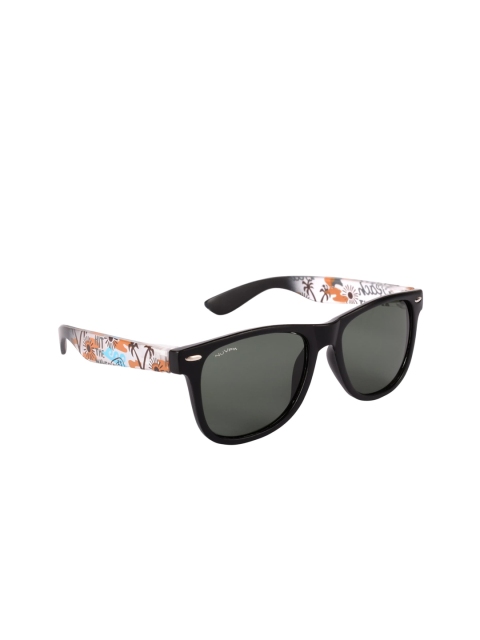 

NuVew Unisex Wayfarer Sunglasses ES_16168-29-NW-5193-G15-BKBRB-WF-50-U, Green