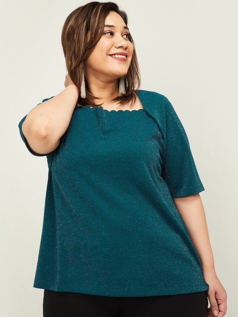 

nexus Women Green Solid Top