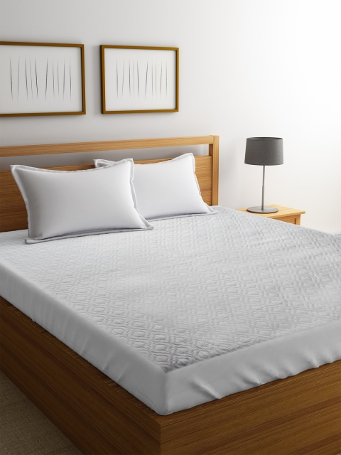 Portico New York White Quilted Double Queen Bed Mattress Protector