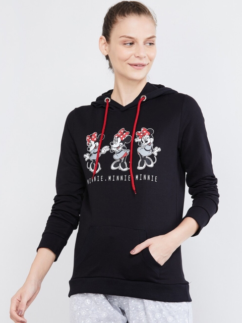 

max Women Black Printed Sweatshirt
