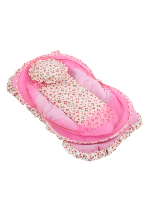 

mittenbooty Unisex Kids Baby Mosquito Net Bedding, Pink