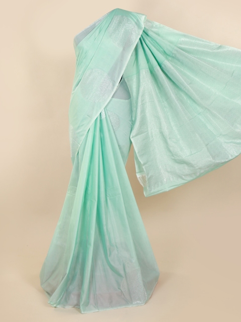 

Pothys Blue Printed Silk Cotton Saree