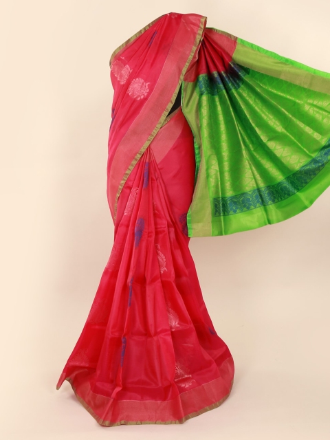 

Pothys Pink Woven Design Pure Silk Saree