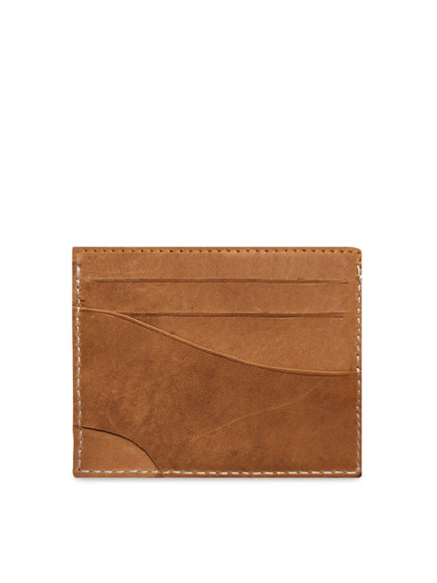 

ABYS Unisex Tan Brown Textured Genuine Leather Card Holder