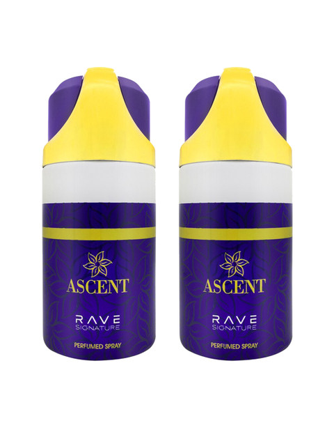 

RAVE Unisex Signature Ascent Deodorant, 250ml (Pack of 2), Transparent