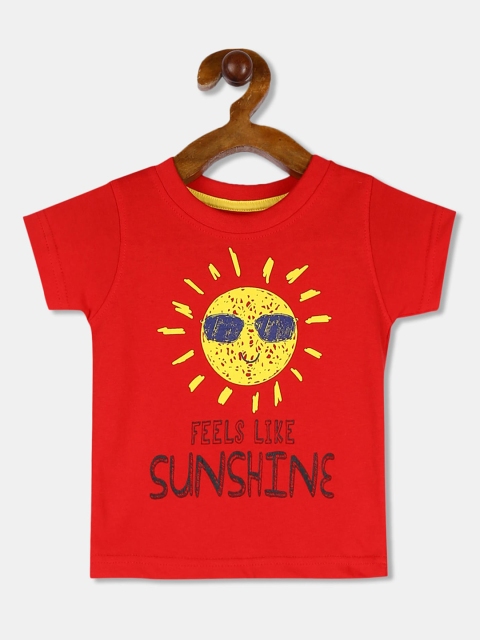 

Donuts Boys Red Printed Round Neck T-shirt