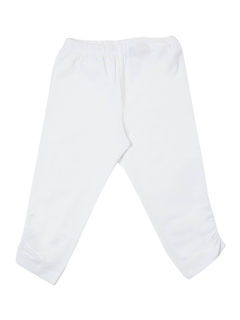 

VITAMINS Girls White Solid Ankle-Length Leggings