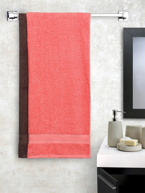 

SPACES Set Of 2 Solid 425GSM Bath Towels, Brown