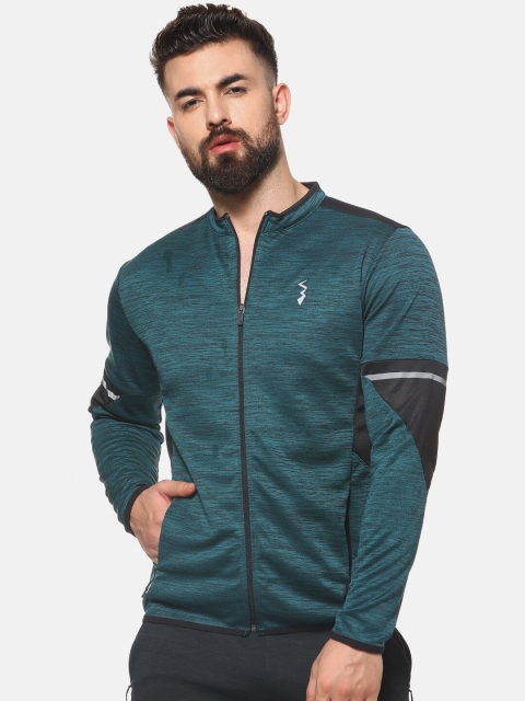 

Campus Sutra Men Green Solid Lightweight Sporty Jacket