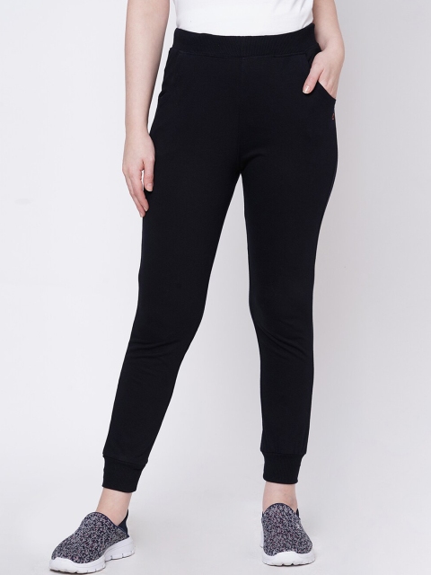 Sweet Dreams Women Navy Blue Solid Slim-Fit Joggers