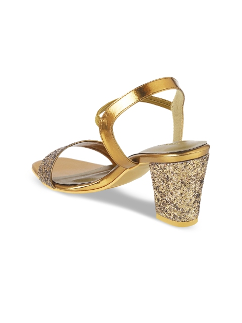 

Mochi Women Gold-Toned Embellished Heels