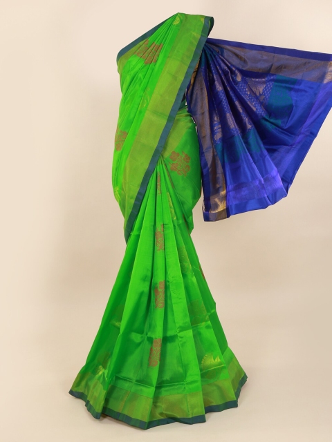 

Pothys Green Woven Design Pure Silk Saree