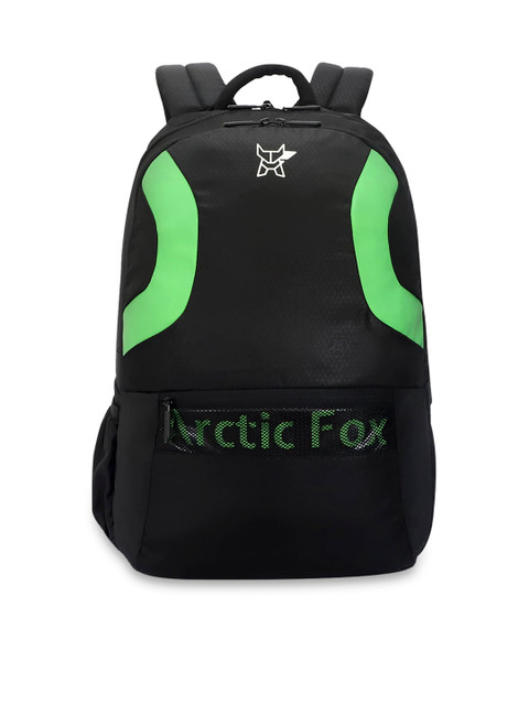 

Arctic Fox Unisex Green & Black Brand Logo Backpack