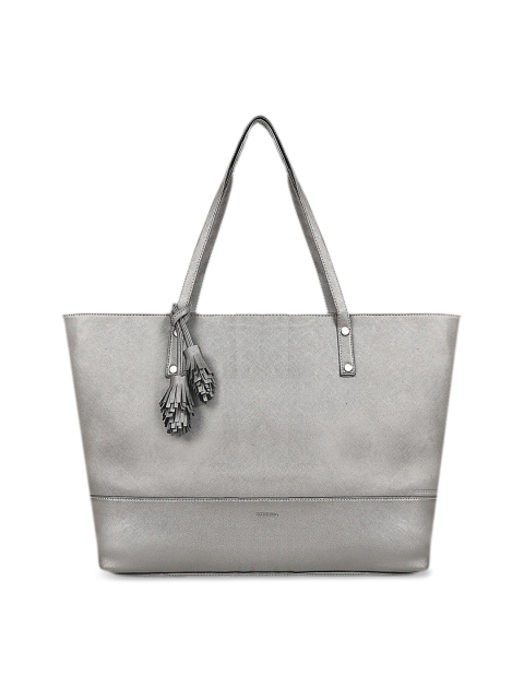 

Toteteca Silver-Toned Solid Shoulder Bag