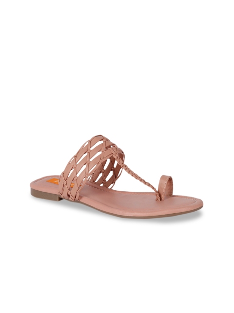 

ZAPATOZ Women Pink Solid One Toe Flats