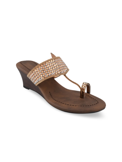 

Stelatoes Women Copper-Toned Embellished Heels