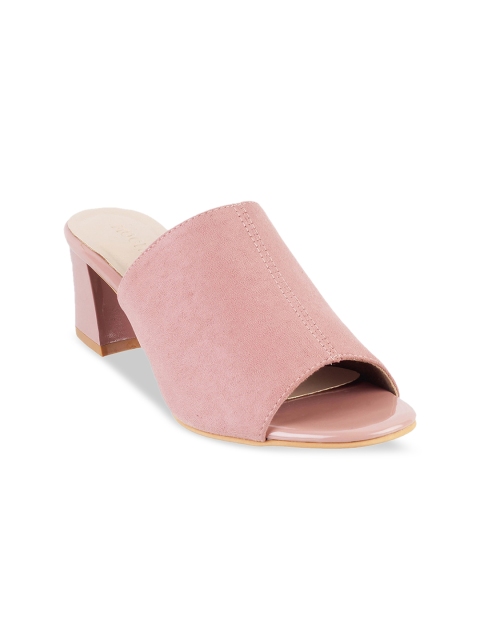 

Mochi Women Pink Solid Mules