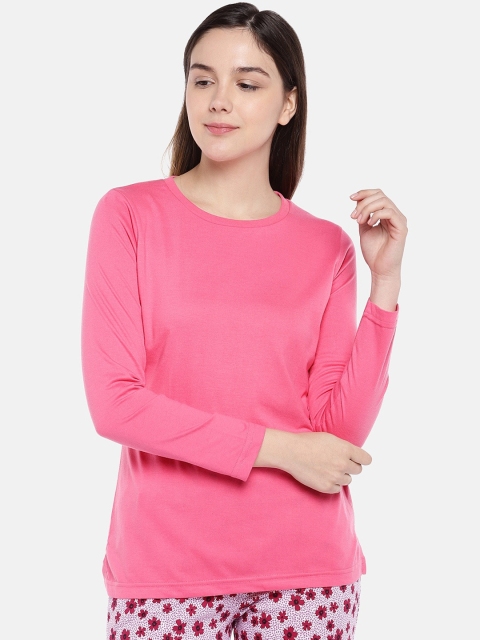 

Sweet Dreams Women Pink Solid Lounge T-Shirt