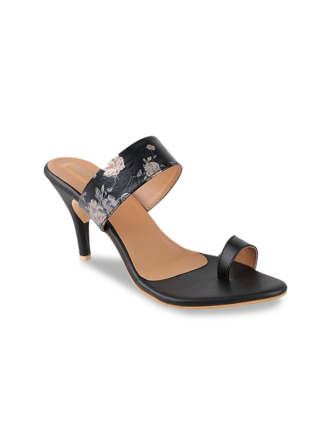 

Shoetopia Women Black Printed Heels