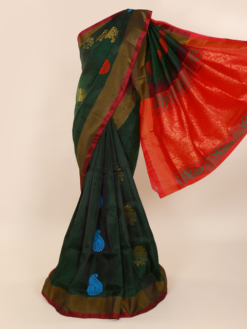 

Pothys Green Woven Design Saree