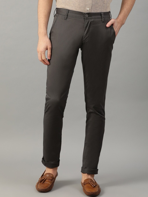

Bruun & Stengade Men Grey Slim Fit Solid Regular Trousers