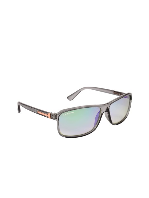 

NuVew Unisex Green Wayfarer Rectangular Sunglasses