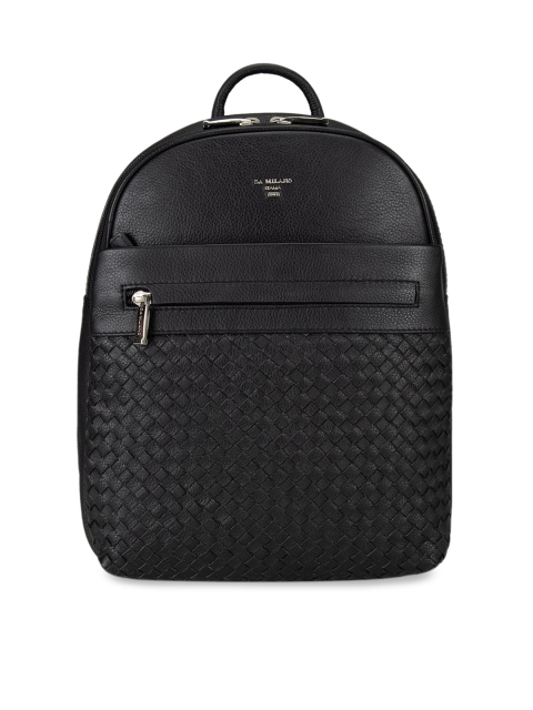 

Da Milano Women Black Textured Backpack