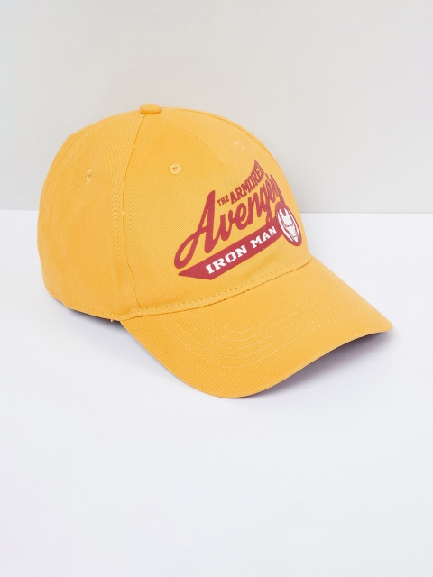 

max Men Yellow & Red Printed Baseball Cap
