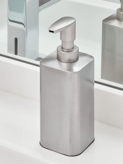 

INTERDESIGN Silver-Toned Solid Stainless Steel Soap Dispenser
