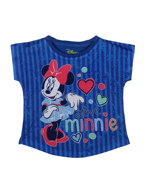 

Minnie Girls Blue Printed Top