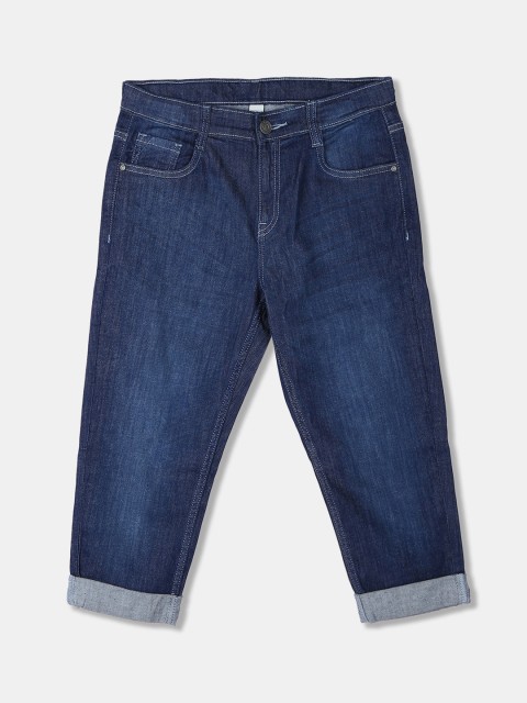 

Cherokee Girls Blue Solid Regular Fit Capris