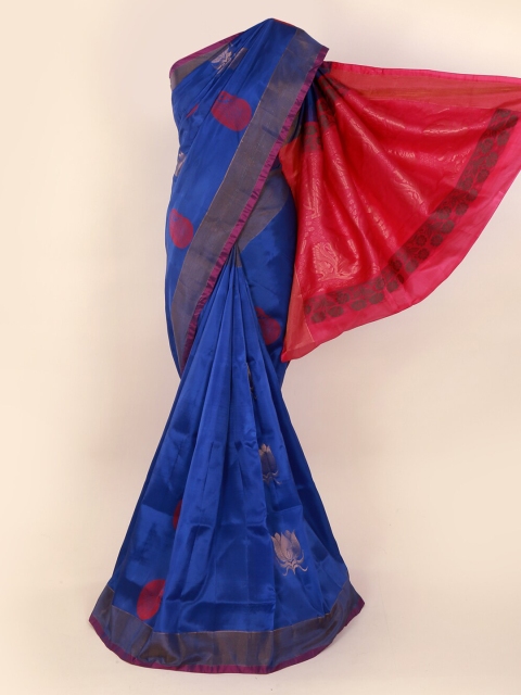 

Pothys Blue Printed Pure Silk Saree