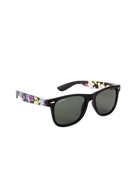 

NuVew Unisex Wayfarer Sunglasses ES_16172-29-NW-5193-G15-MBKPR-WF-50-U, Black