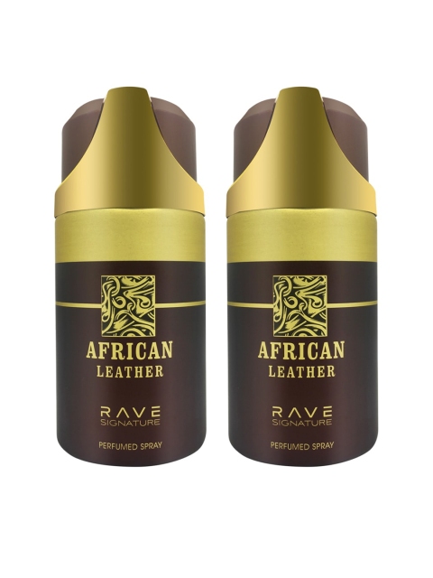 

RAVE Unisex Signature African Leather Deodorant, 250ml (Pack of 2), Transparent