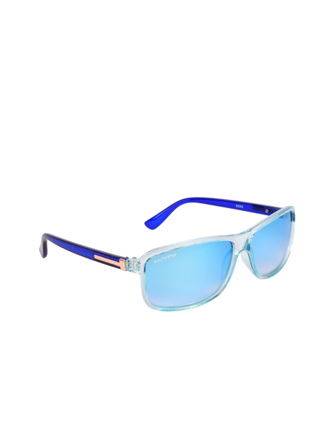

NuVew Unisex Wayfarer Sunglasses, Turquoise blue