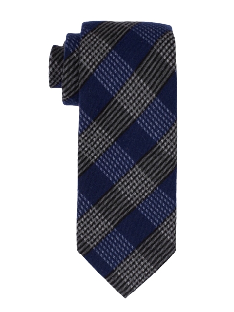 

The Tie Hub Navy Blue Checked Broad Tie