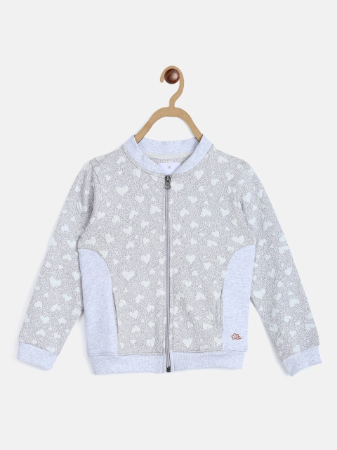 

ELLE Girls Grey & Blue Printed Sweatshirt