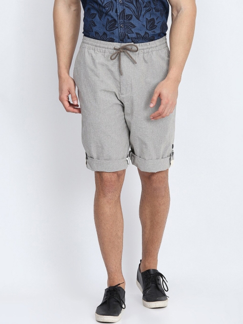

Antony Morato Men Grey Printed Regular Fit Regular Shorts