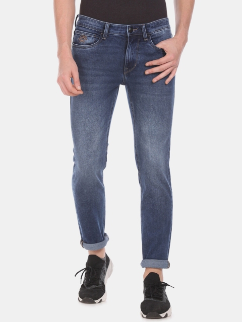 

U.S. Polo Assn. Denim Co. Men Blue Slim Fit Mid-Rise Clean Look Jeans
