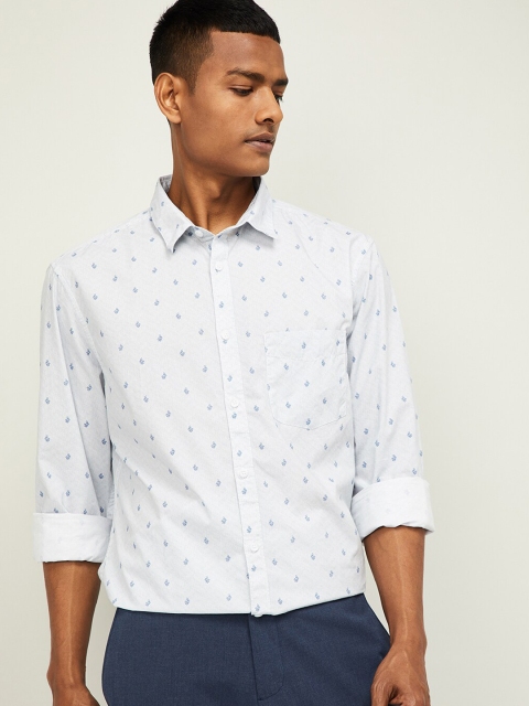 

CODE by Lifestyle Men White Regular Fit Printed Casual Shirt