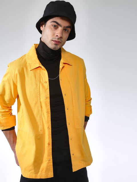 

Blue Saint Men Yellow Solid Lightweight Tailored Jacket