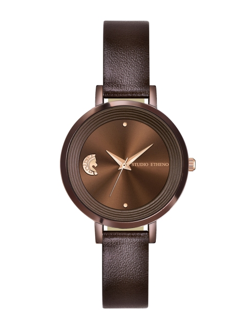 

STUDIO ETHENO Women Brown Analogue Watch AS-RING-BR-BR