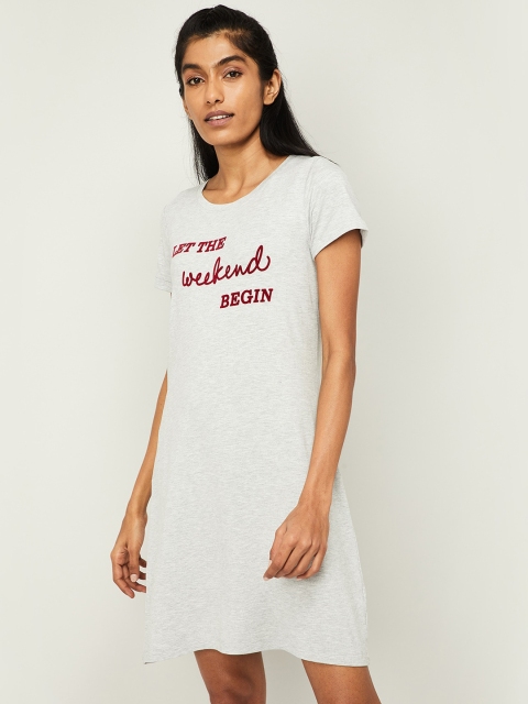 

Ginger by Lifestyle Grey Printed Nightdress