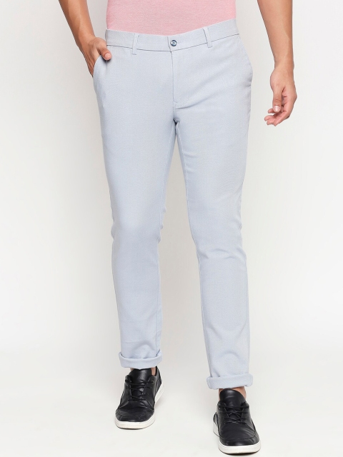 

Basics Men Blue Tapered Fit Solid Regular Trousers