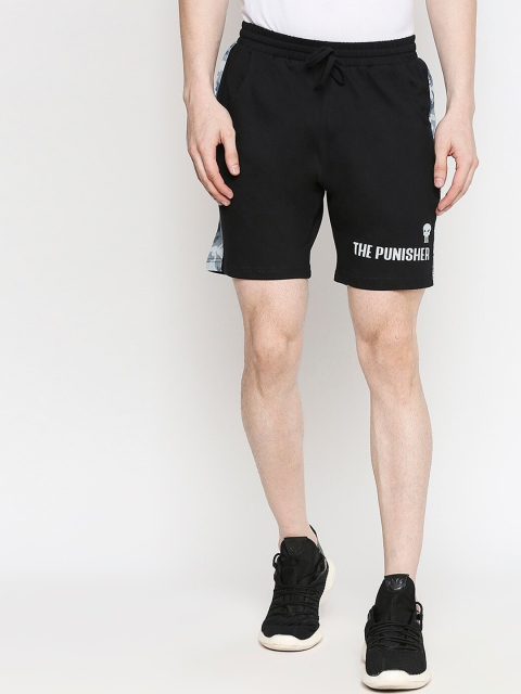 

The Souled Store Unisex Black Solid Regular Fit Sports Shorts