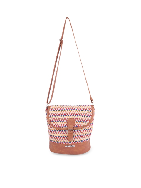 

ASTRID Multicoloured Self Design Sling Bag, Multi