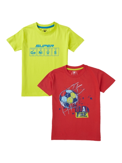 

Cub McPaws Boys Multicoloured Printed Round Neck T-shirt, Multi