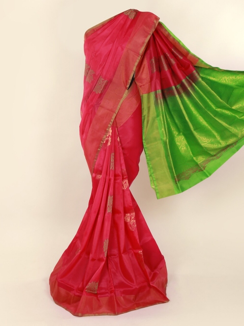

Pothys Pink Printed Pure Silk Saree
