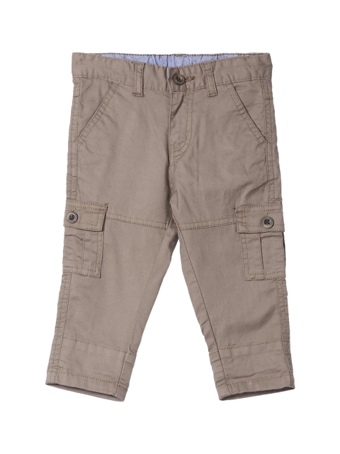 

Donuts Boys Beige Regular Fit Solid Cargos